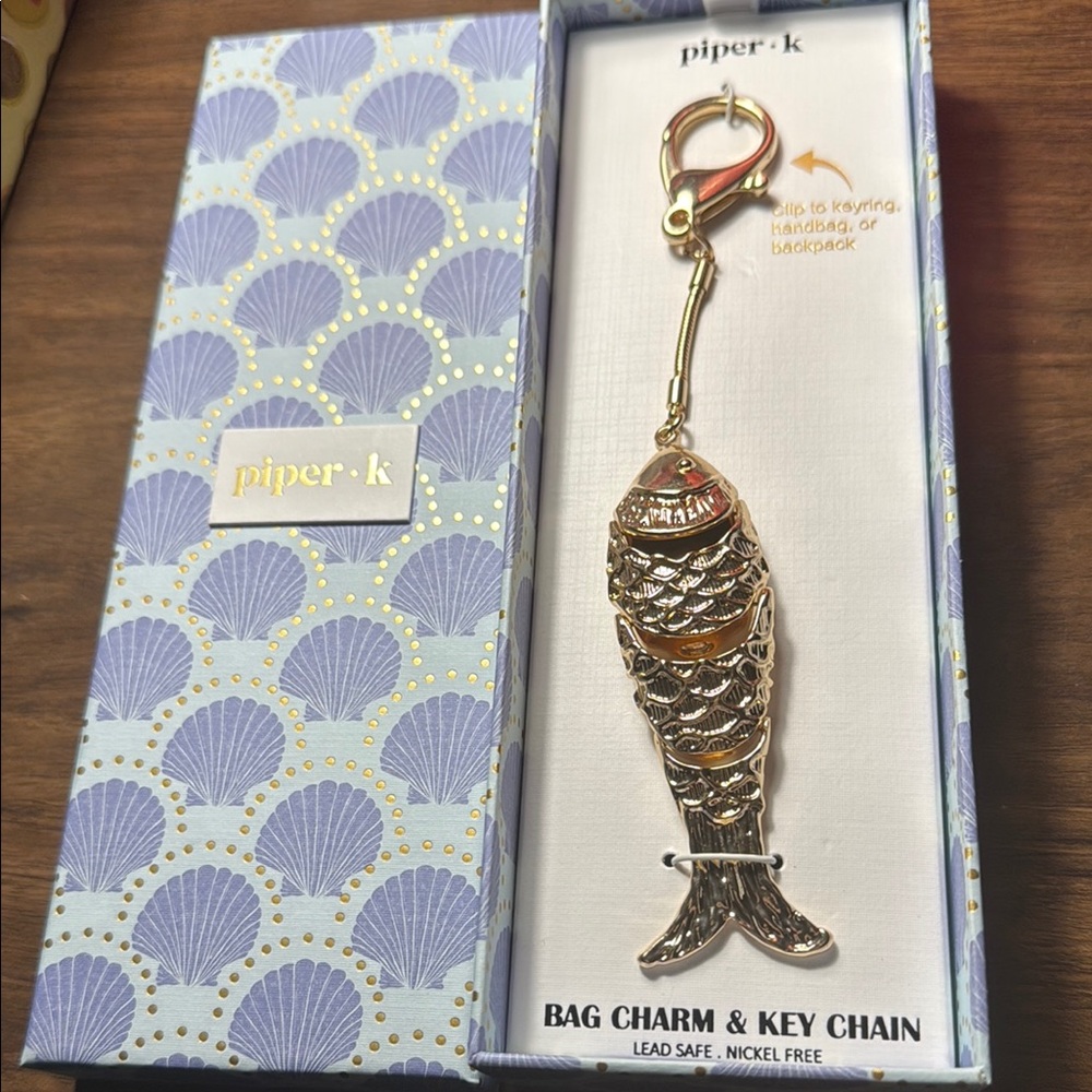 Piper K Gold Fish Key Holder